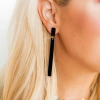 Black Keli Long Earring