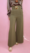 Olive Wide Leg Pants