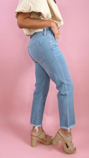 Liverpool Liv Non Skinny Skinny in Sunset Stripe