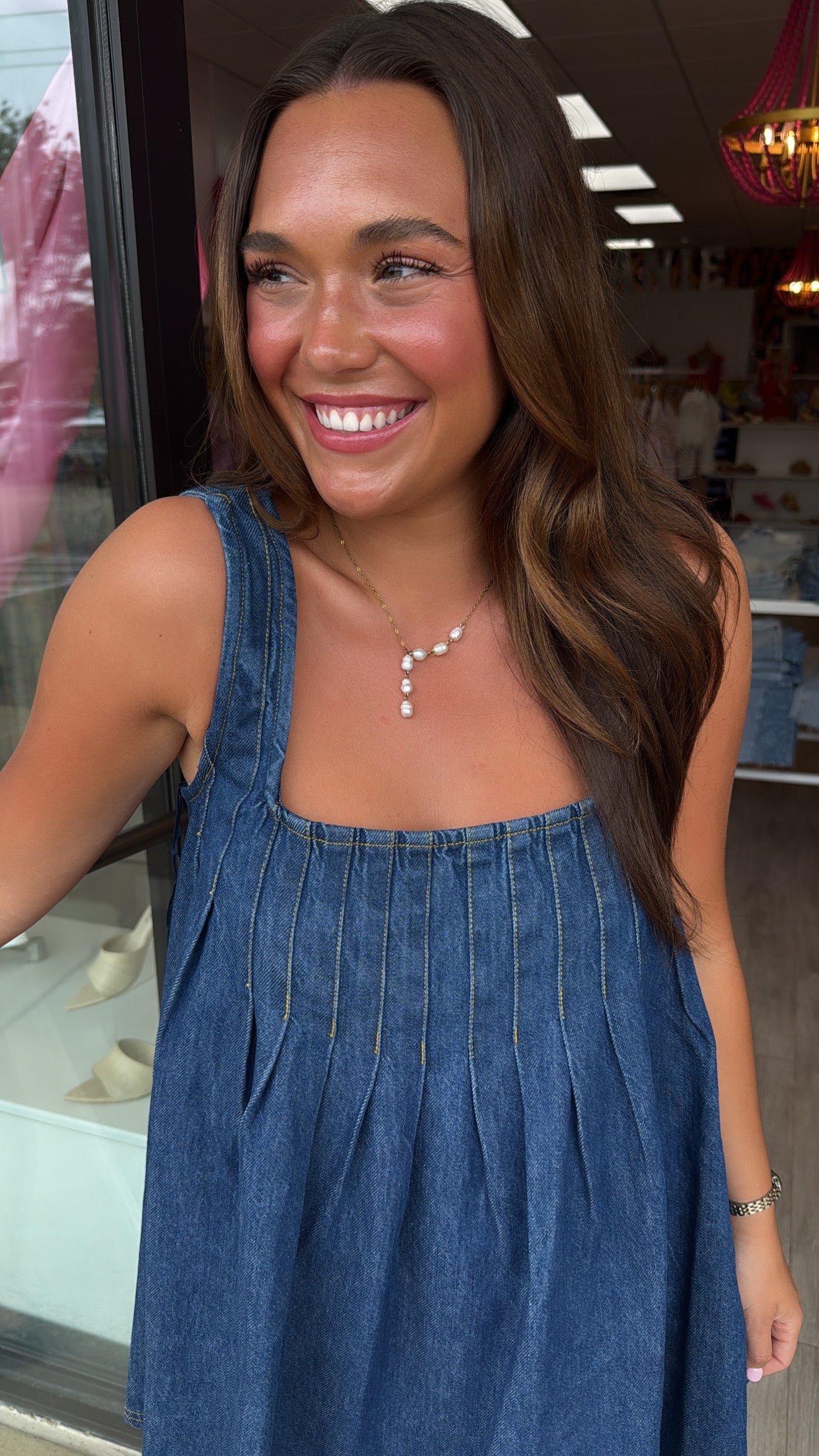 Free People | Katie Denim Tunic (1 LARGE)