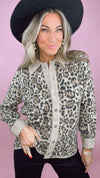 Current Air Leopard Button Up Cardigan Top