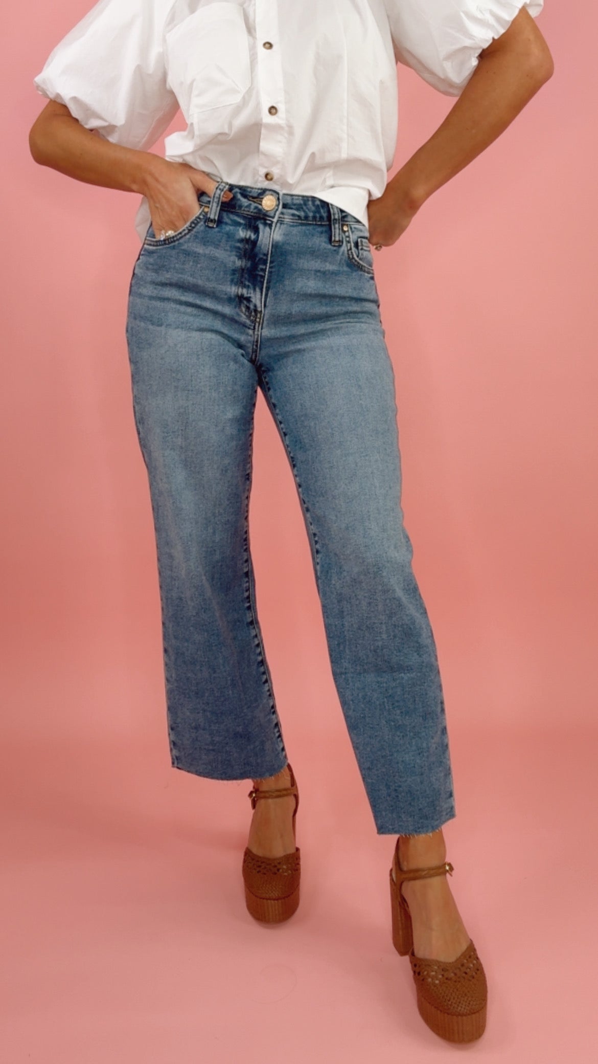 Kut Charlotte High Rise Wide Leg in Star