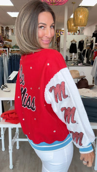 Queen of Sparkles | Ole Miss Bomber Letterman Jacket