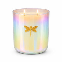 Dragonfly | Gia Iridescent White Candle | Tuscan Vanilla