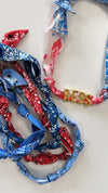 Customizable Gameday Blue and Red Scarves
