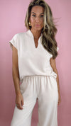 Ivy Jane Sand V-Neck w/ Pull On Pants Set (1 XL)