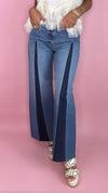 Kut Meg High Rise Wide Leg in Holy Stripe Base