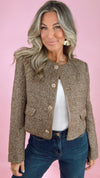 ASTR Chiara Faux Leather Trim Jacket