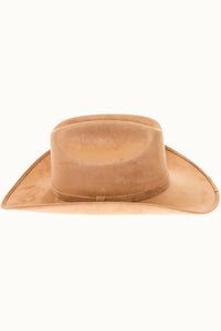 Camel | Premium Vegan Faux Suede Cattleman Cowboy Hat