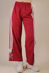 Red Side Piping w/ Bows Track Pants (LARGE)
