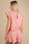 Blush Ruffle Trim Set