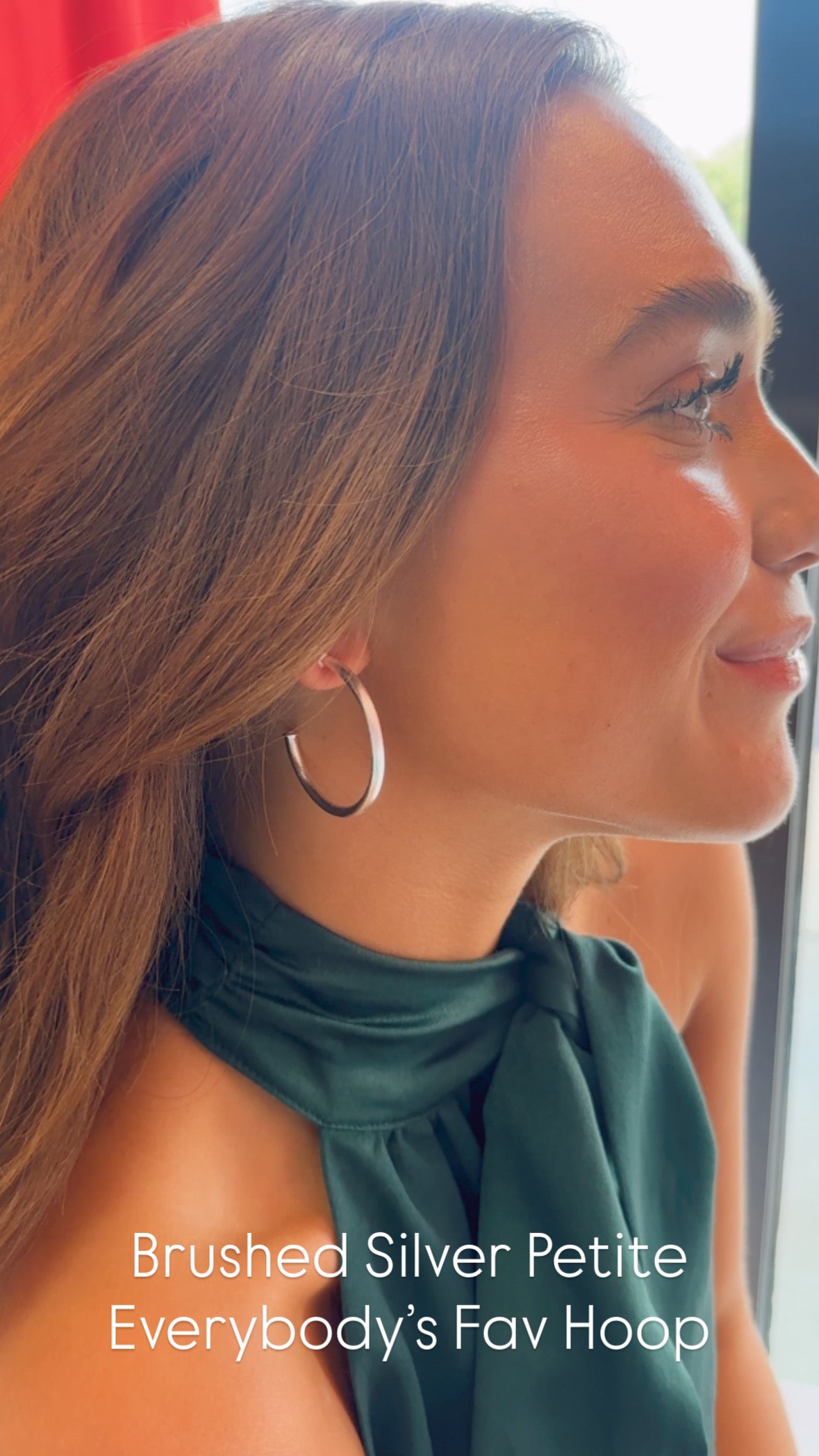 Sheila Fajl | Brushed Silver Petite Everybody's Fav Hoop
