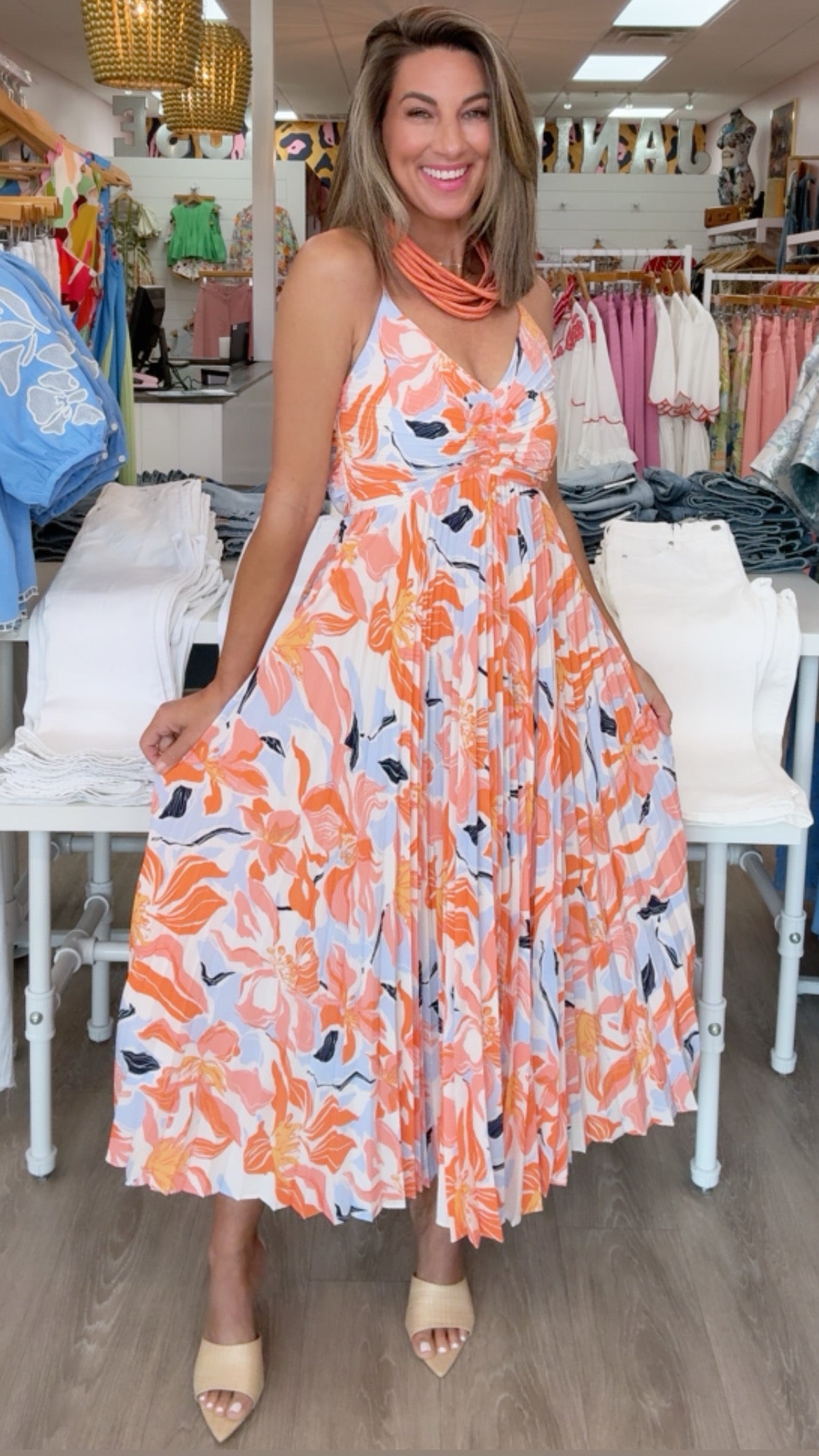 ASTR | Blythe Dress in Orange Floral