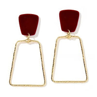Kaetlyn Maroon Statement Earring