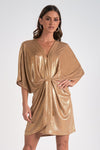 Gold Shimmer Dolman Dress