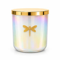 Dragonfly | Gia Iridescent White Candle | Tuscan Vanilla
