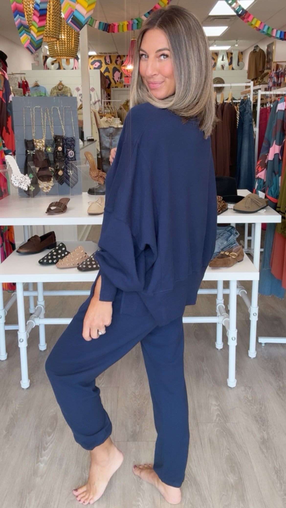 Dear John | Black Iris Preston Jogger