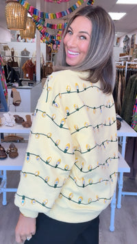 Queen of Sparkles | Clark Griswold + Yellow String Lights Sweatshirt
