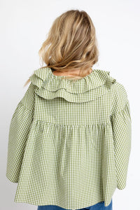 Karlie | Citrine Check Novelty Cape Top