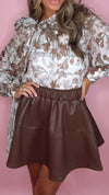ASTR Brown Chelsey Brown Skirt