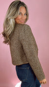 ASTR Chiara Faux Leather Trim Jacket