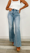 Dear John Fiona Wide Leg Denim in Artic Denim