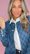 Karlie Blue Denim Stitch Novelty Jacket