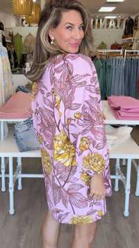 Ivy Jane| Pink Big Roses Dress