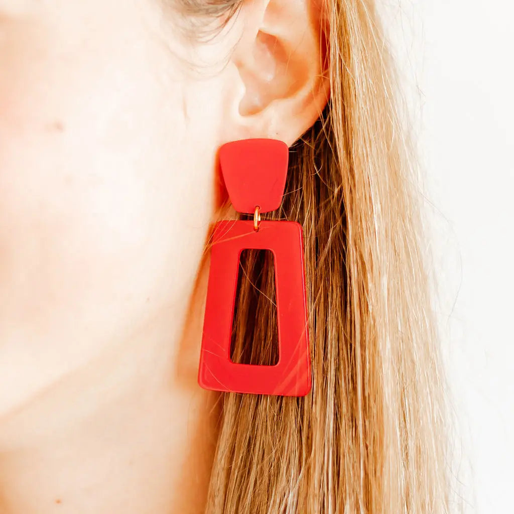 Kennedy True Red Earring