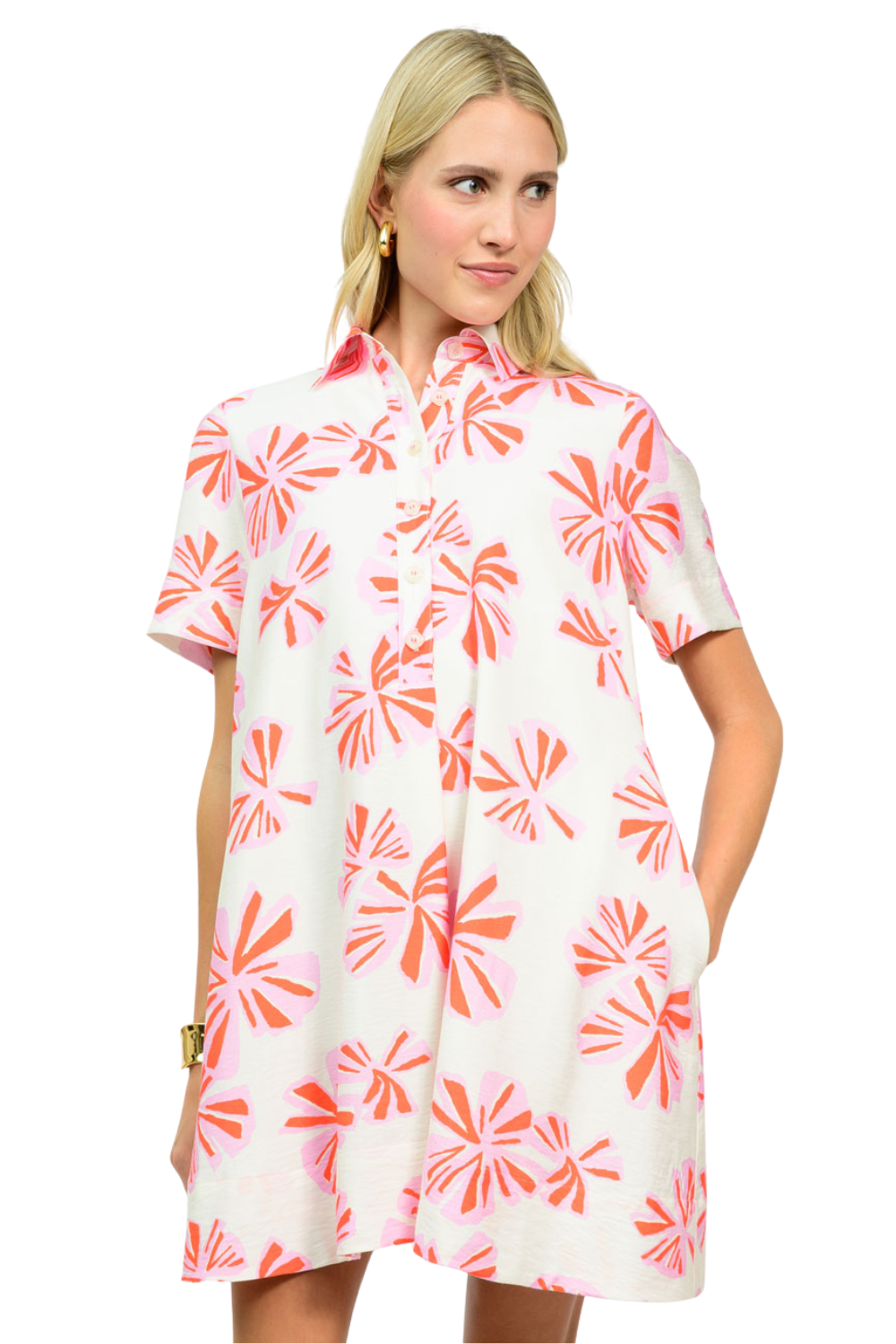 Ivy Jane | White Swing Shirt Dress