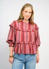 Ivy Jane Multi Stripe Tier Top (1 LARGE)