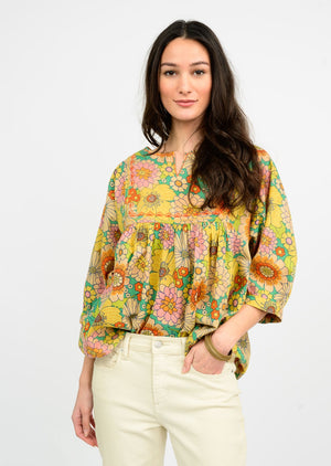Ivy Jane Floral Popover Top