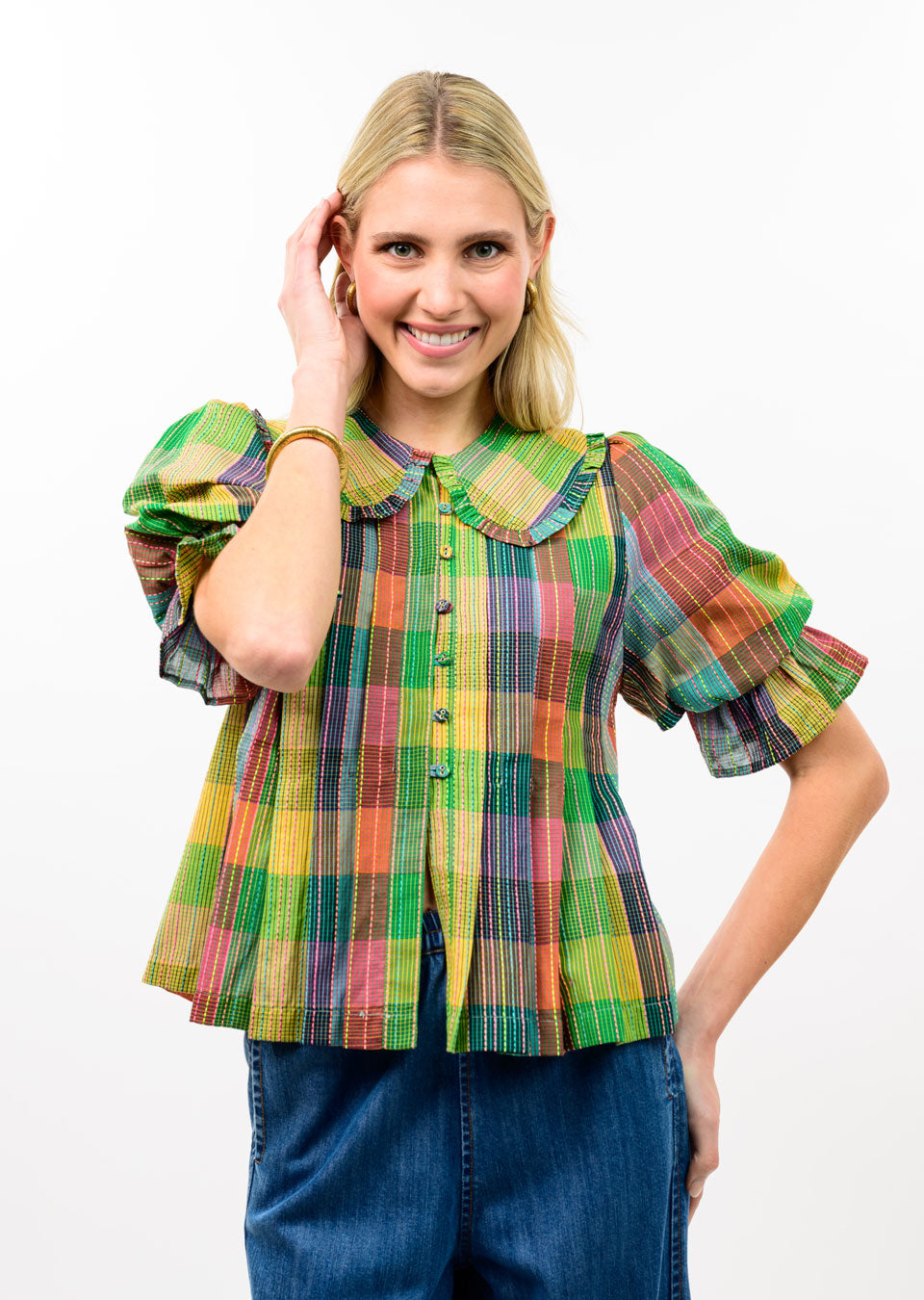 Ivy Jane | Blocks of Plaid Top