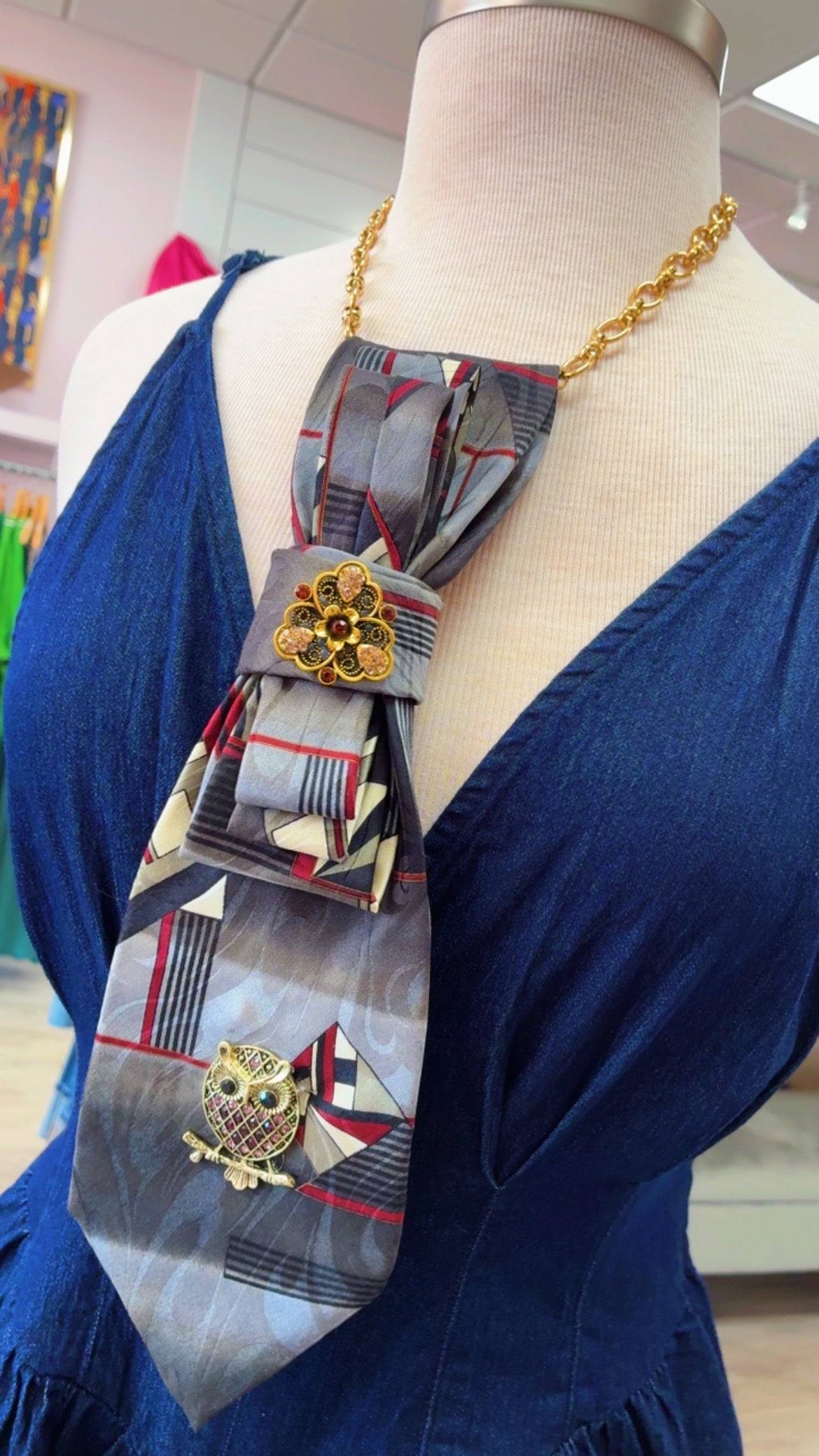 Tie Necklace | Funky Geo
