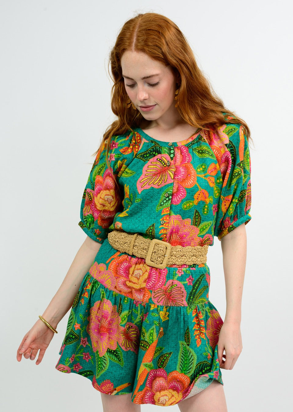 Ivy Jane Birds of Paradise Top and Pull On Skort Set