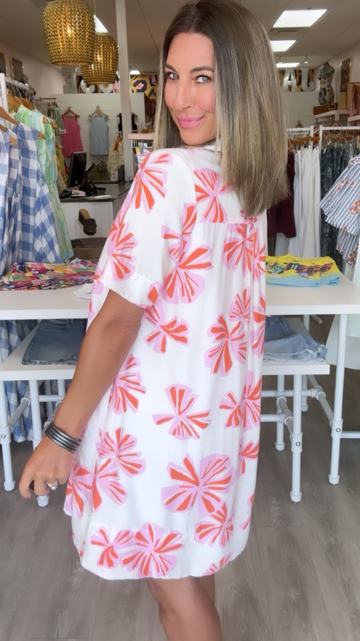 Ivy Jane | White Swing Shirt Dress