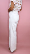 Dear John White Fiona High Rise Wide Leg
