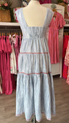 Sister Mary Rosa Blue Stripe Maxi Dress