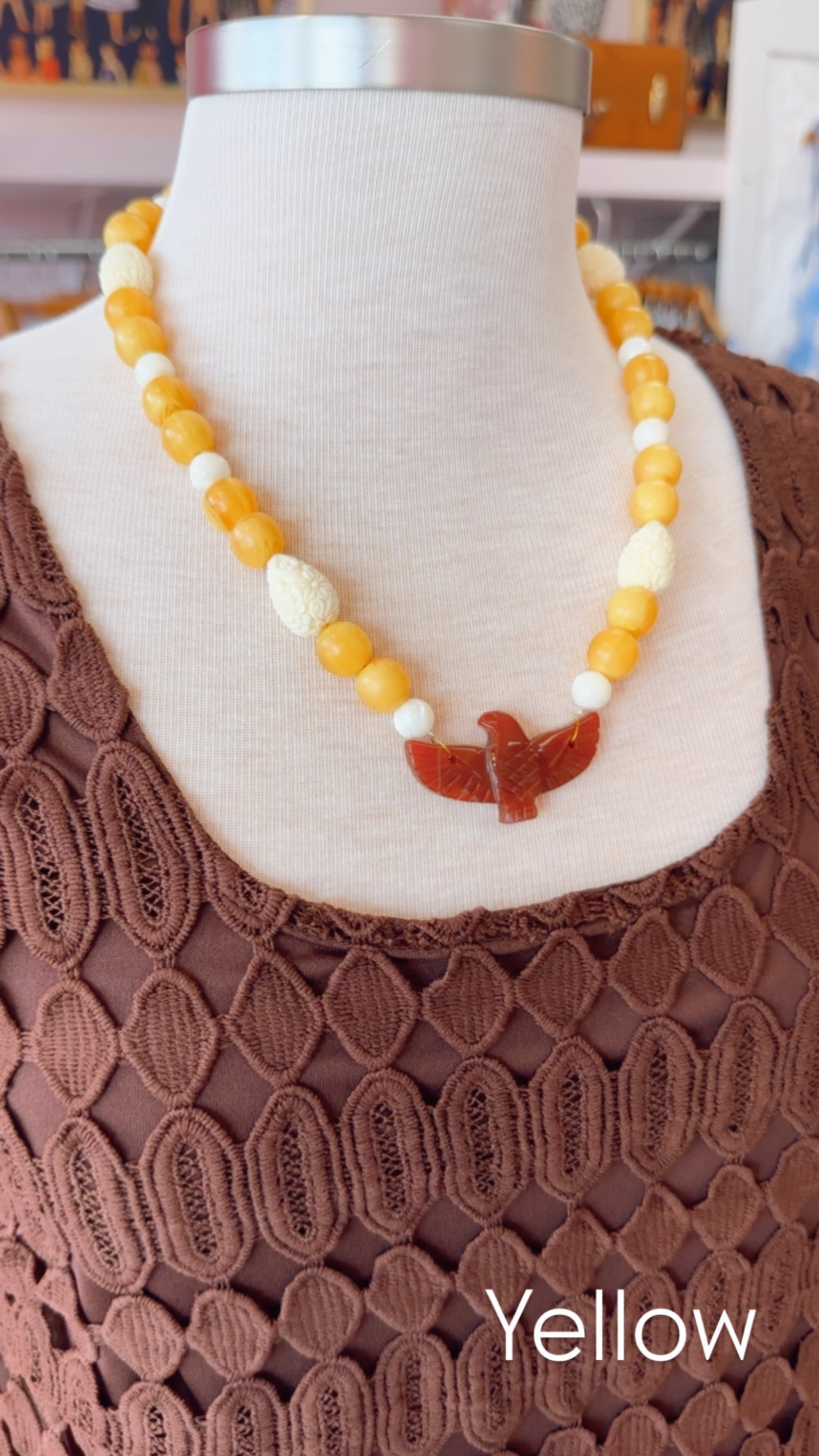 Beaded Eagle Necklace