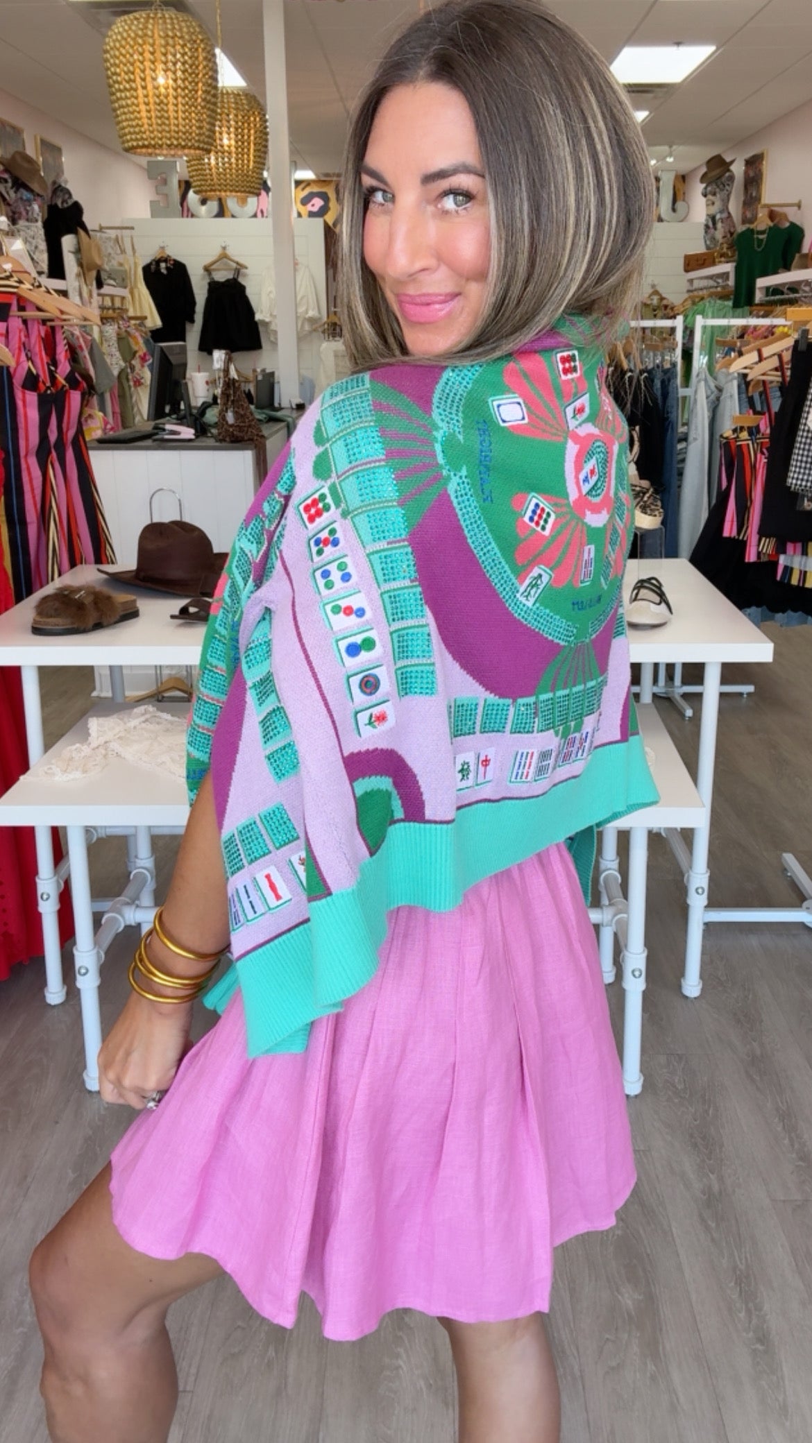 Queen of Sparkles Mahjong Cardigan