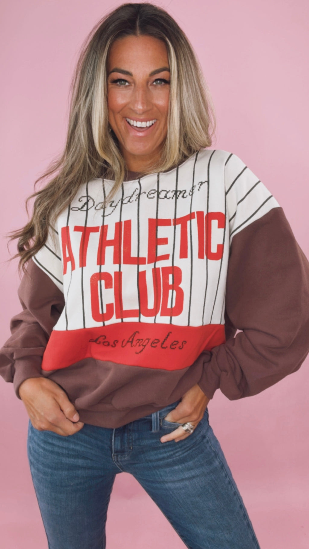 Daydreamer Athletic Club Colorblock Sweatshirt