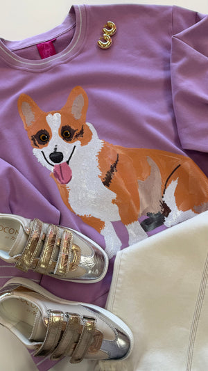 Queen of Sparkles Corgi Sweatshirt