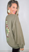 Queen of Sparkles Olive Martini Server Nutcracker Sweatshirt