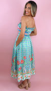 Alden Adair Catherine Strapless Midi Dress