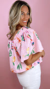 Karlie Toucan Fruit Square Neck Top