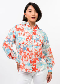 Ivy Jane | Ivory Gauze Camp Shirt