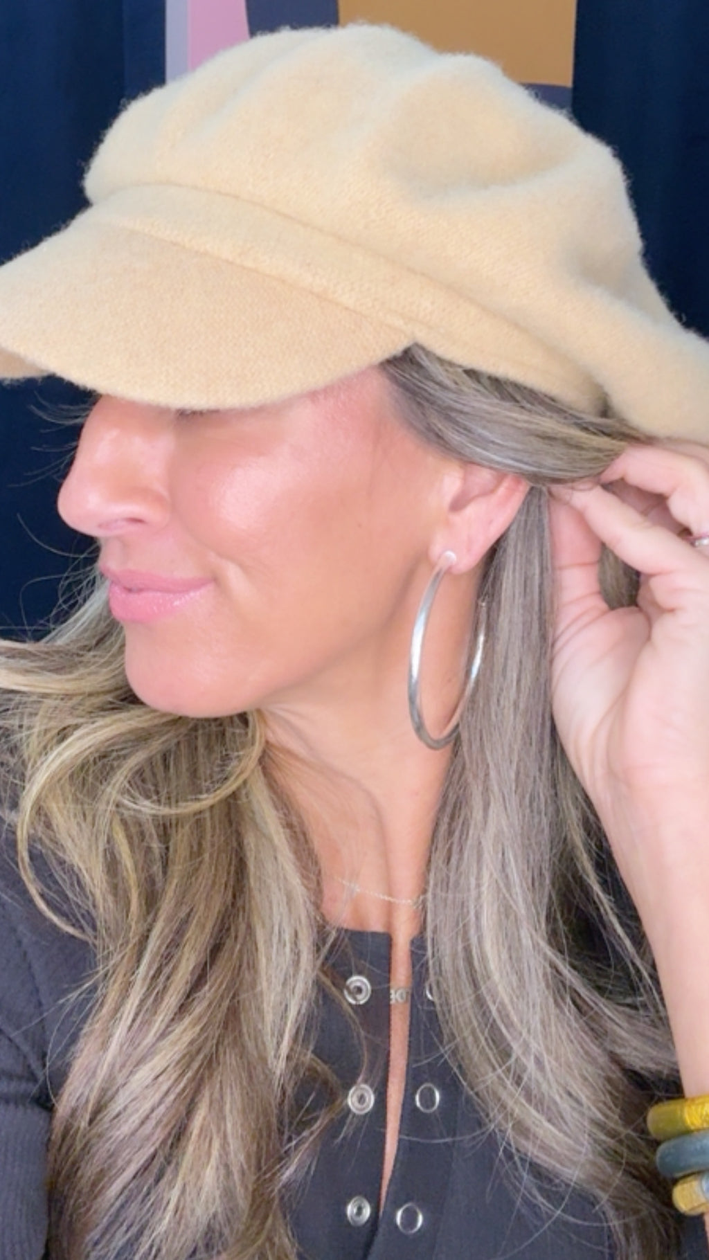 Sheila Fajl Brushed Silver Everybody's Fav Hoop