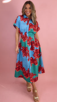 Alden Adair Becca Dress in Cactus Flower (1 XS)