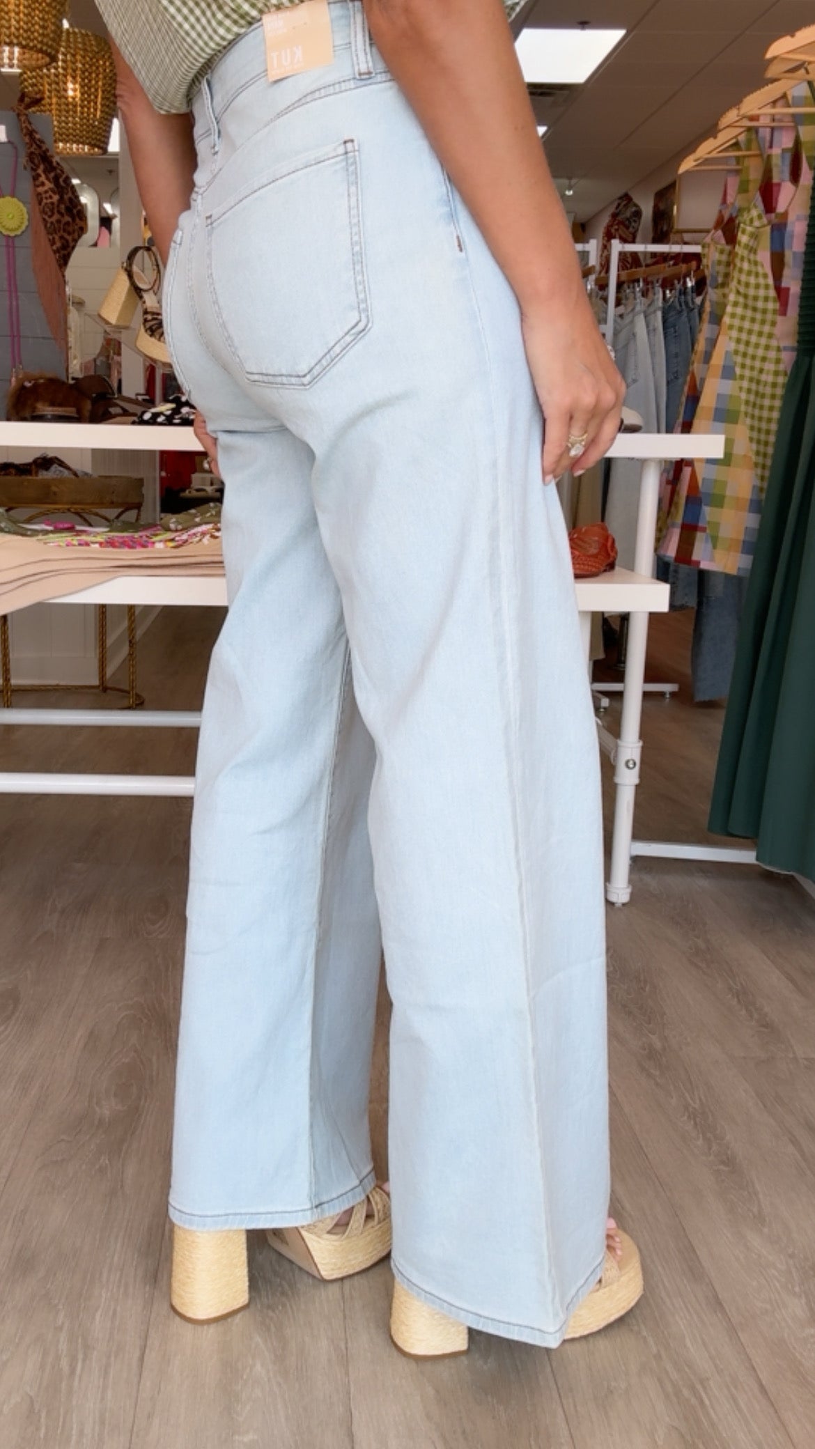 KUT | Maya High Rise Wide Leg in Unearthly