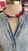 Customizable Pink, Red and Black Scarves